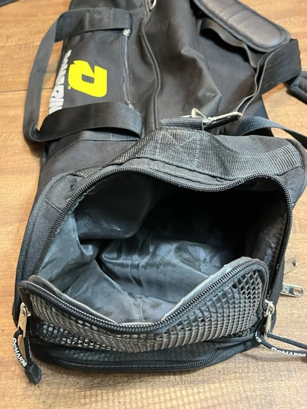 DeMarini Baseball Softball Duffle Equipment Bat Storage Bag Black Yellow 35